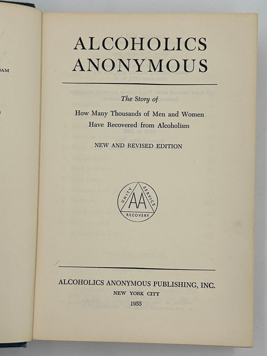 Alcoholics Anonymous Second Edition 3rd Printing with RDJ