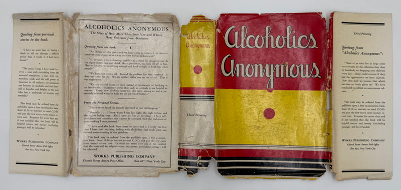Alcoholics Anonymous — First Edition, Third Printing (June 1942) - Light Blue Cloth Variant With Original Dust Jacket
