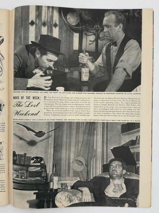 Life Magazine from October 1945 - The Lost Weekend