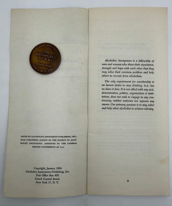 The Alcoholic Husband - AA Pamphlet from 1954