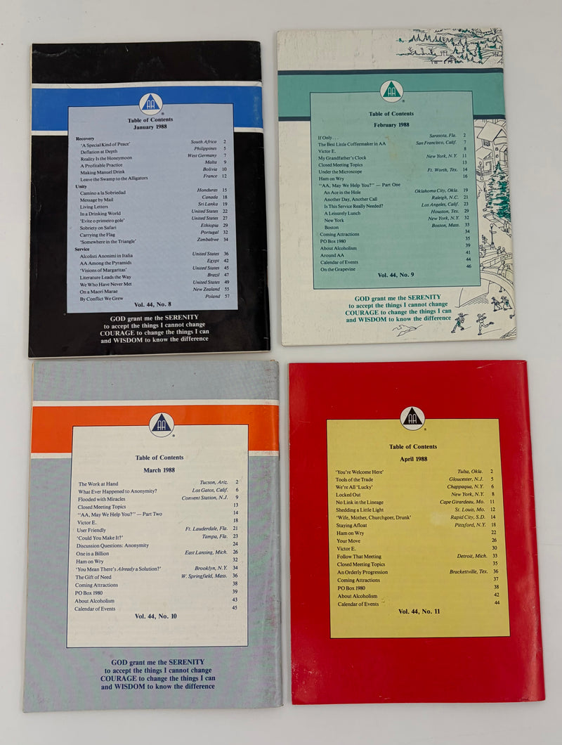 AA Grapevine Complete Set 1988