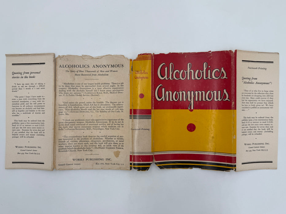 Alcoholics Anonymous First Edition 14th Printing from 1951 - ODJ