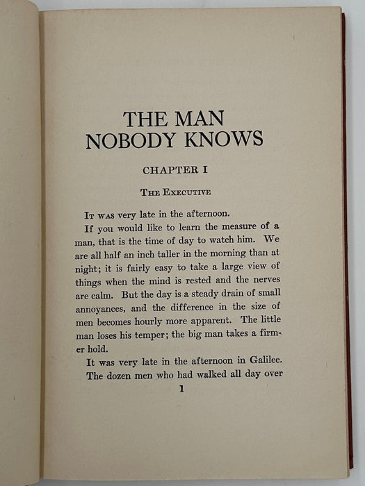 The Man Nobody Knows by Bruce Barton