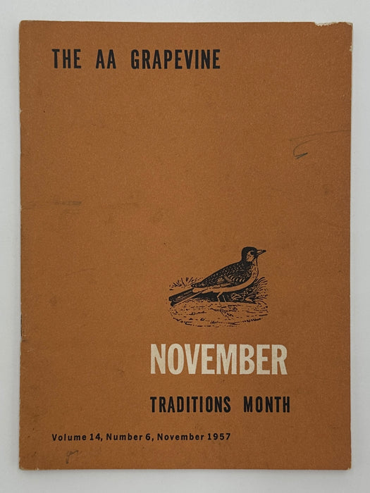 AA Grapevine from November 1957 - Traditions Month