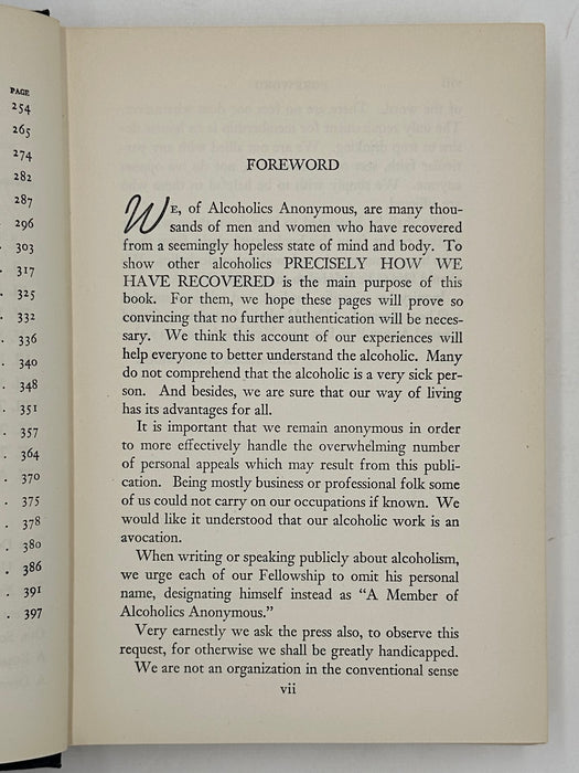 Alcoholics Anonymous First Edition 13th Printing from 1950 - ODJ