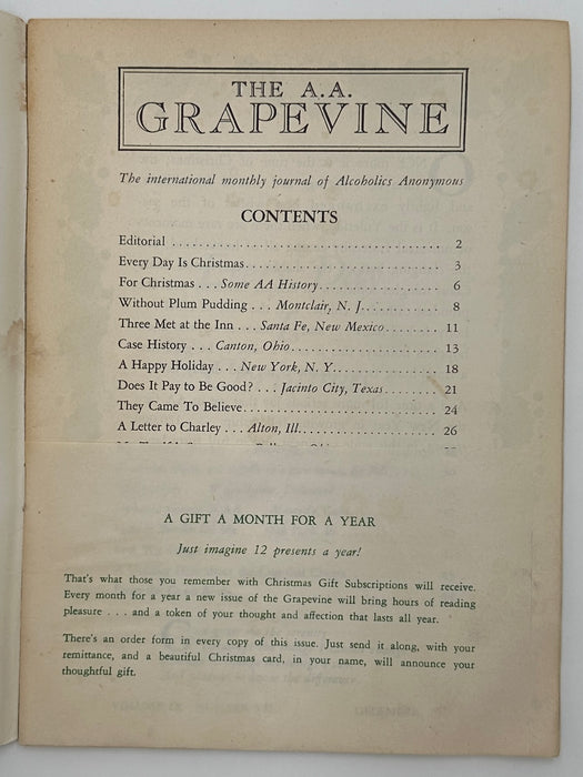 AA Grapevine - December 1952