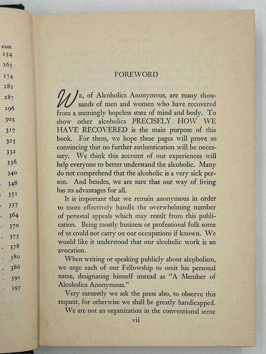 Alcoholics Anonymous First Edition 14th Printing from 1951 - ODJ