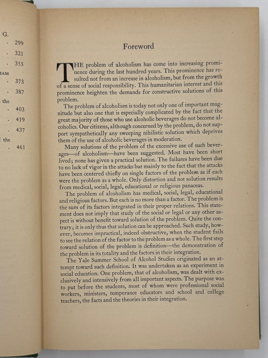 Alcohol, Science and Society - First Printing 1945 - RDJ