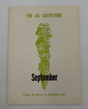 AA Grapevine from September 1958
