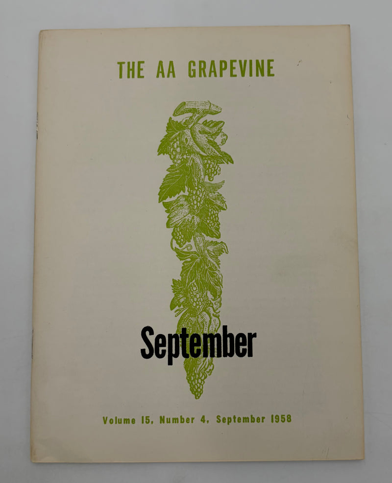 AA Grapevine from September 1958