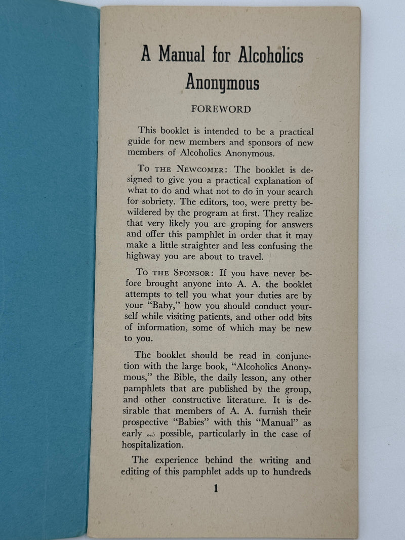 AKRON MANUAL for Alcoholics Anonymous - King School Group - 2nd Edition