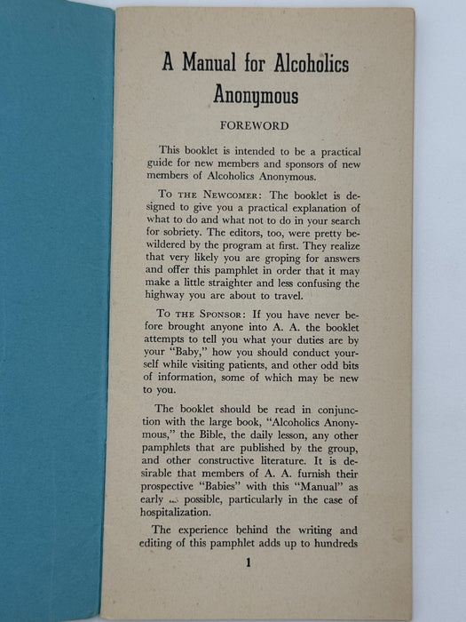 AKRON MANUAL for Alcoholics Anonymous - King School Group - 2nd Edition