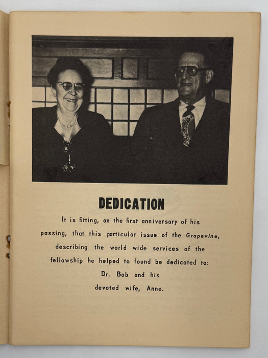 AA Grapevine from November 1951 - The Traditions Recovery Collectibles