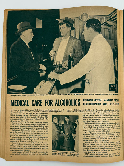 See Magazine - Medical Care for Alcoholics - September 1949