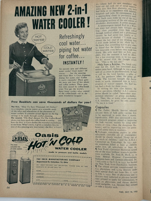 Time Magazine from July 1955 - Saved from Skid Row