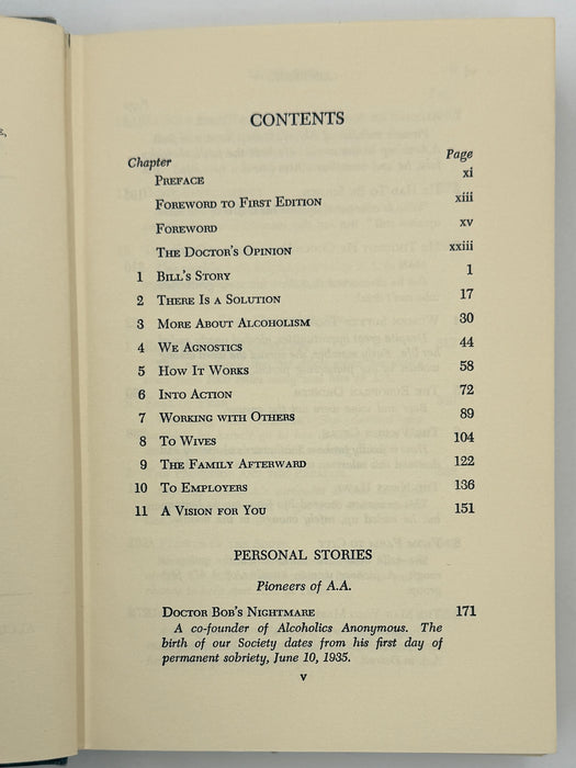 Alcoholics Anonymous Second Edition 9th Printing with ODJ