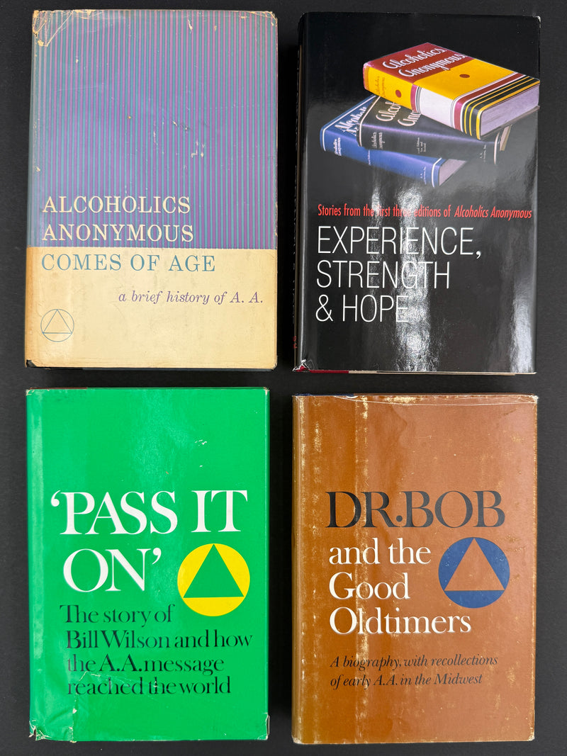 Alcoholics Anonymous History Collection — Four Conference-Approved Books with Original Dust Jackets