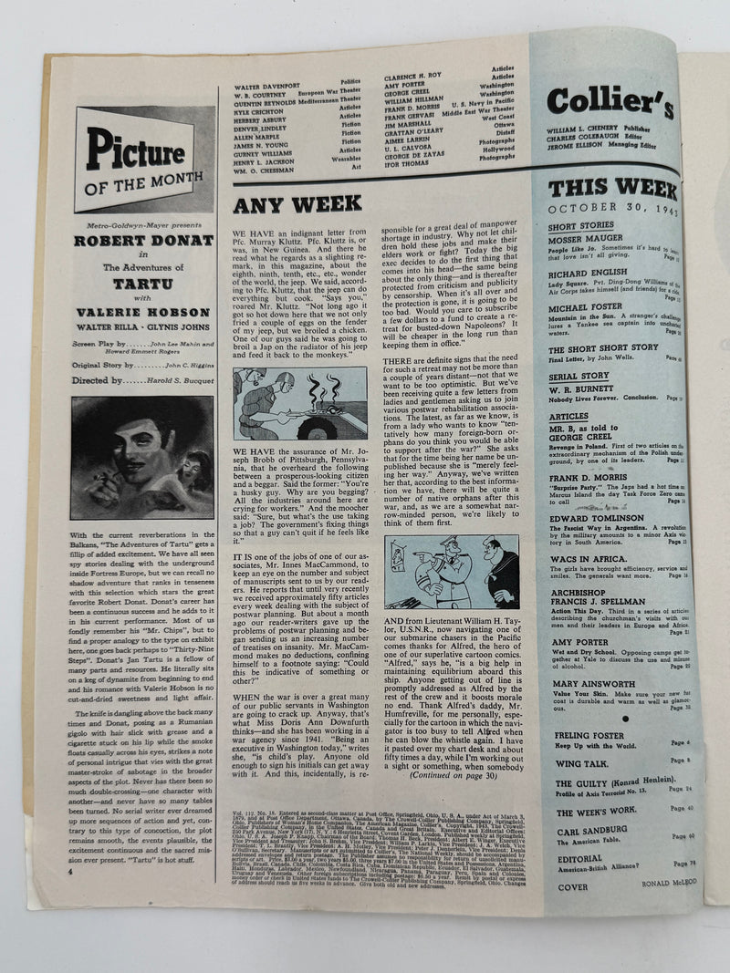 Collier’s Magazine from October 30, 1943 - Wet and Dry School