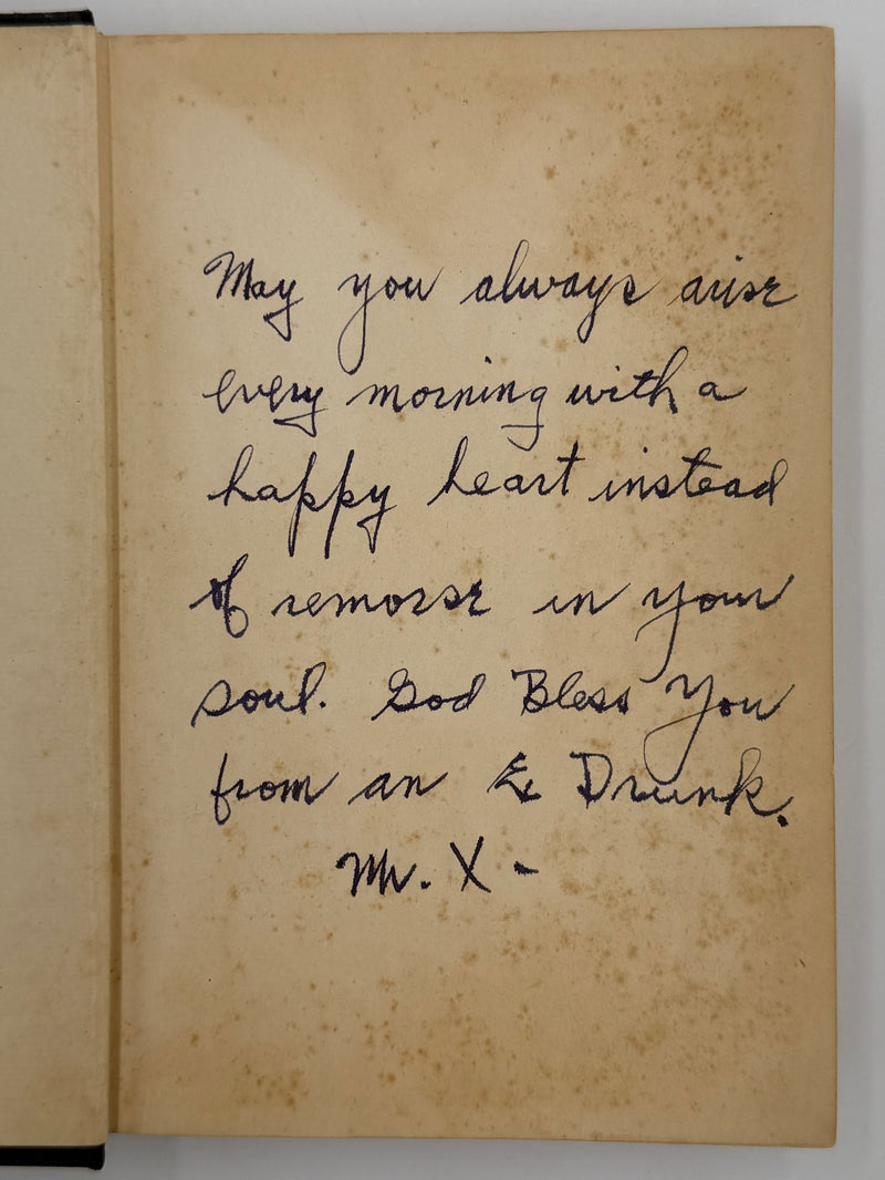 Signed by “Mr. X” (Clarence Snyder) - Alcoholics Anonymous First Edition 12th Printing