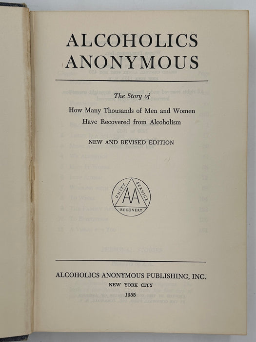 Alcoholics Anonymous Second Edition 2nd Printing - RDJ