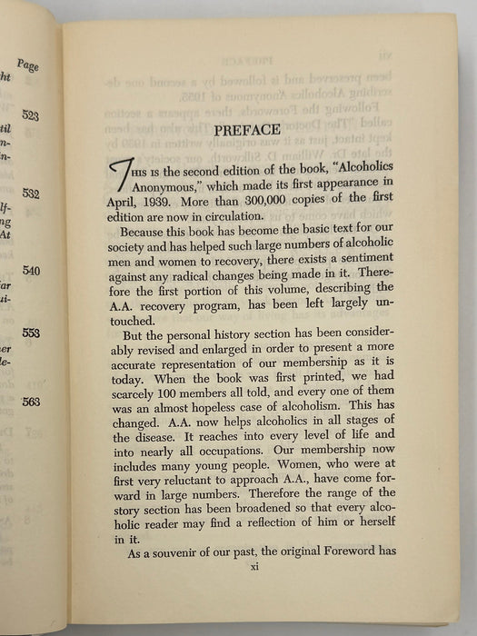Alcoholics Anonymous Second Edition First Printing from 1955 - RDJ Recovery Collectibles