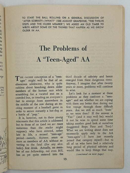 AA Grapevine from September 1954