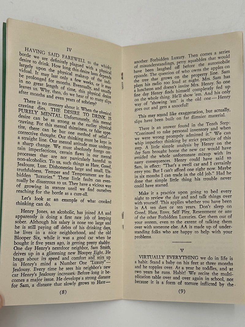 Second Reader for Alcoholics Anonymous Early Akron A.A. Pamphlet