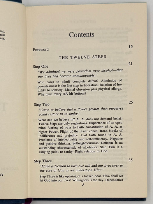 Twelve Steps and Twelve Traditions - 2nd Small Hardback Printing - 1967