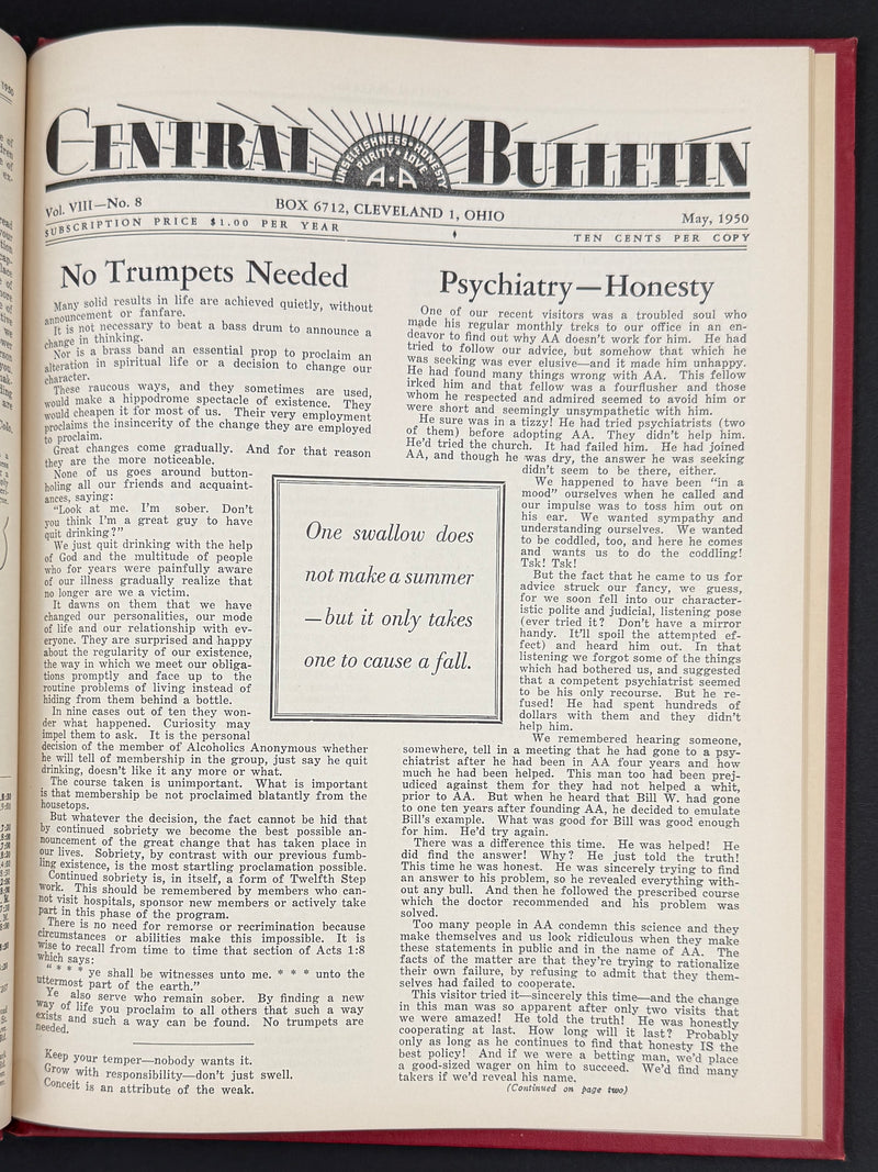 The Cleveland Central Bulletin Collection — Original Bound Volumes, 1942–1962