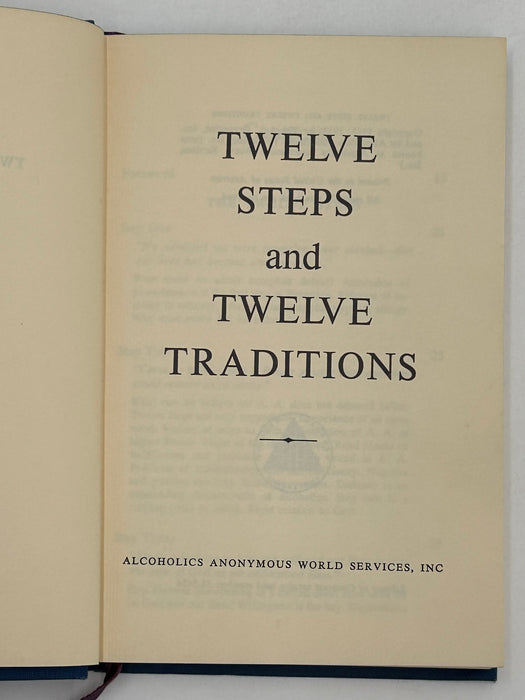 Twelve Steps and Twelve Traditions - First Small Hardback Printing - 1965