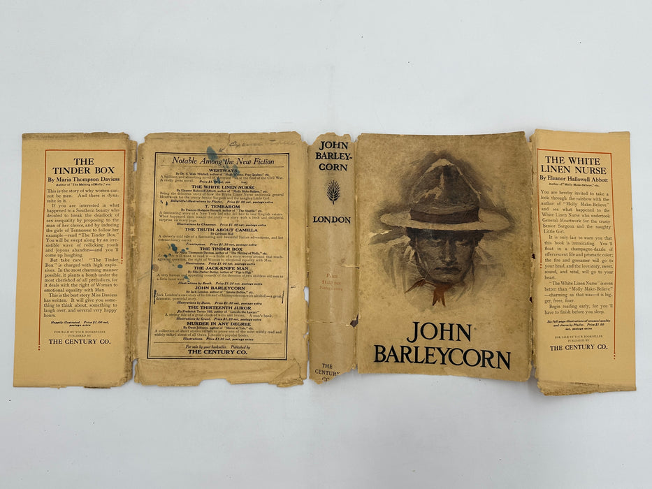 John Barleycorn by Jack London - First Printing from 1913 with ODJ