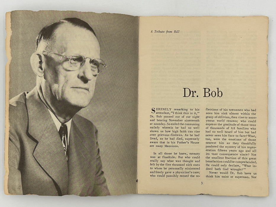 AA Grapevine from January 1951 - Tribute to Dr. Bob Recovery Collectibles