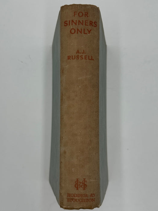 Signed by A.J. Russell - First Printing of For Sinners Only and Handwritten Letter West Coast Collection