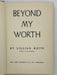 Beyond My Worth by Lillian Roth Recovery Collectibles