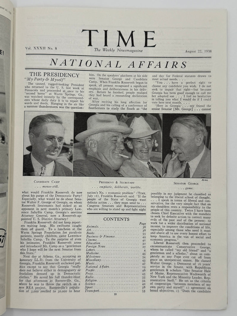 Time Magazine from August 1938 - Buchman