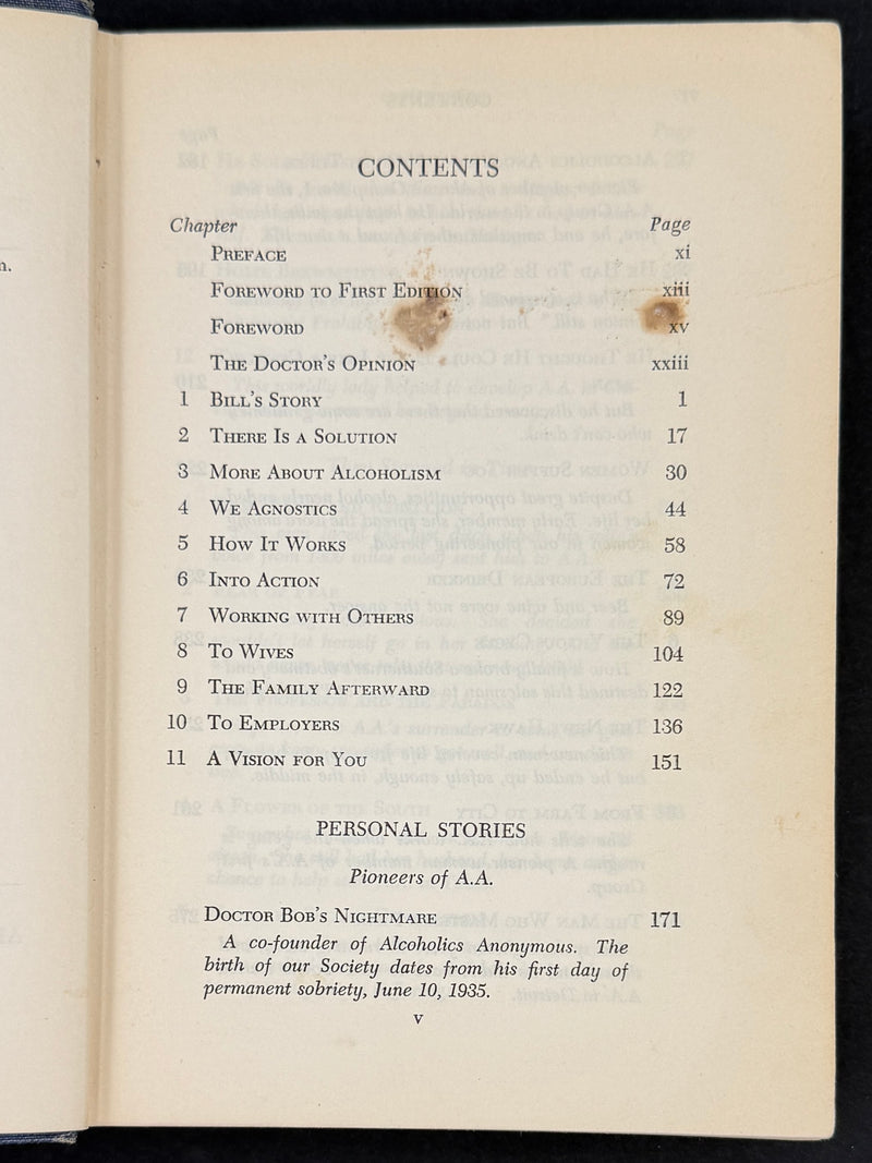 Alcoholics Anonymous Second Edition — First Printing (1955) | Reproduction Dust Jacket
