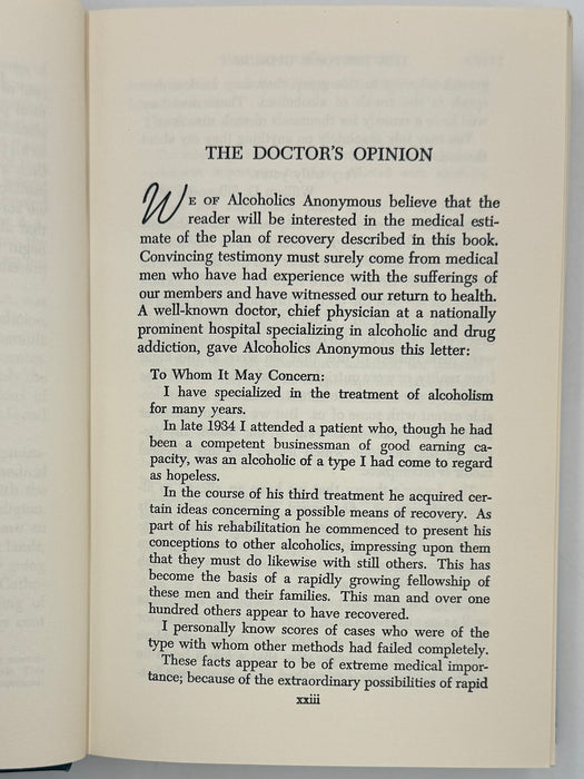 Alcoholics Anonymous Second Edition 15th Printing from 1973 - ODJ