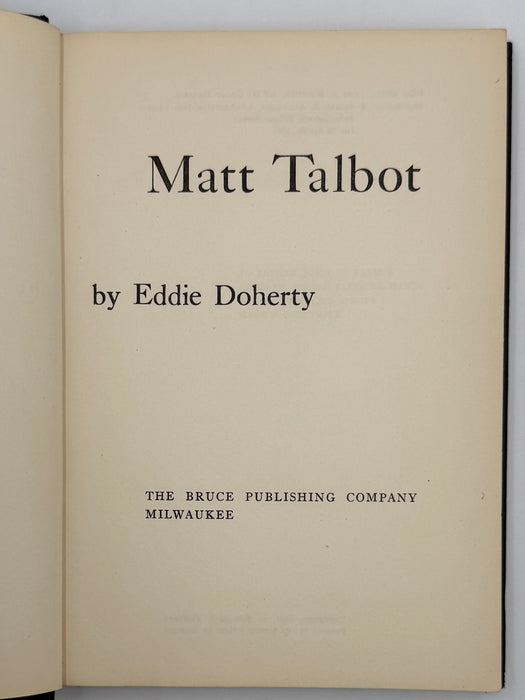 Matt Talbot by Eddie Doherty — First Printing from 1953 - ODJ