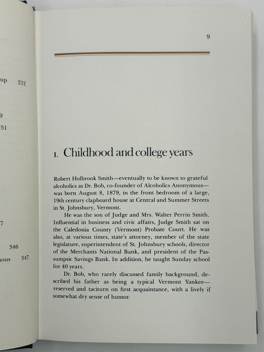 Signed by Clarence Snyder - Dr. Bob and the Good Oldtimers - First Printing from 1980