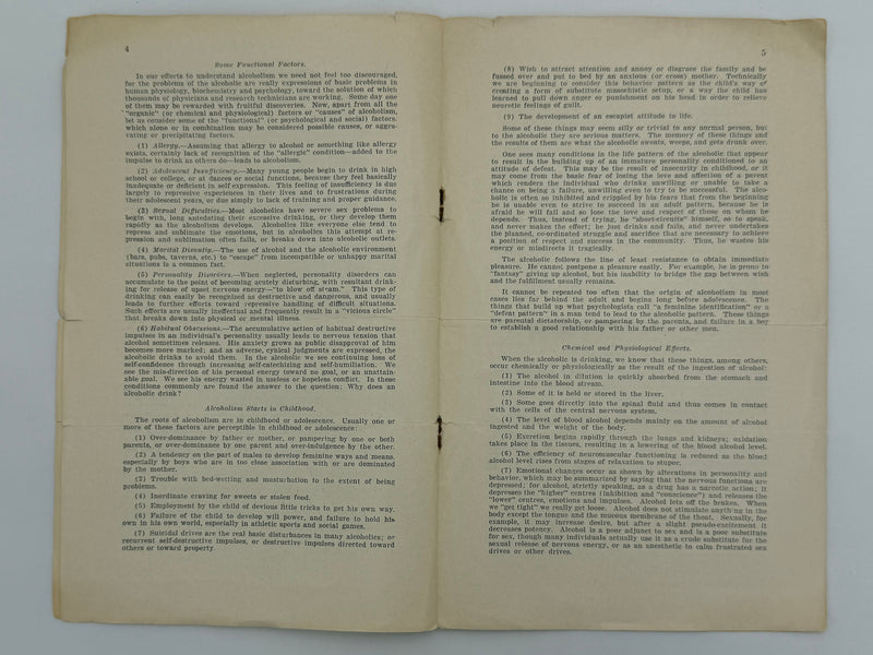 Towards a Better Understanding of Alcoholism (1943)