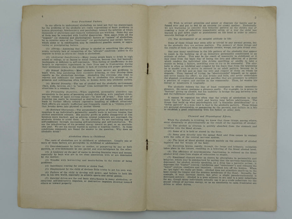 Towards a Better Understanding of Alcoholism (1943)