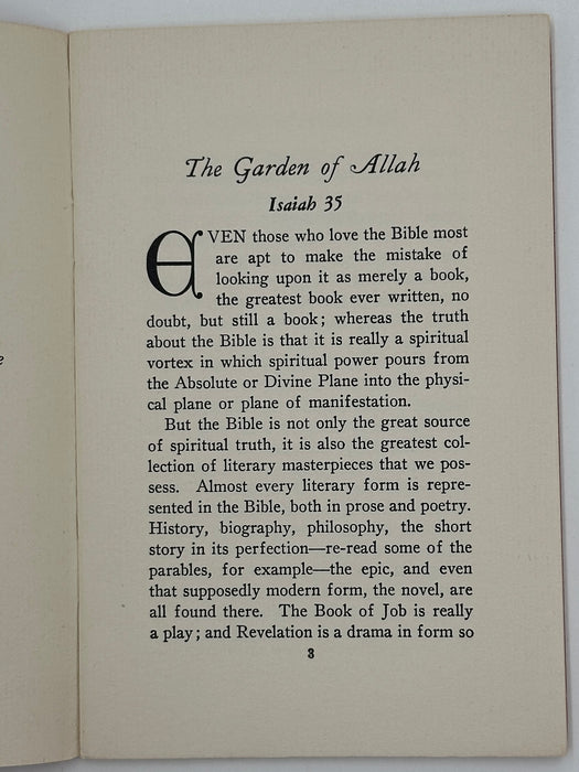 Emmet Fox - The Garden of Allah - A Study in Treatment