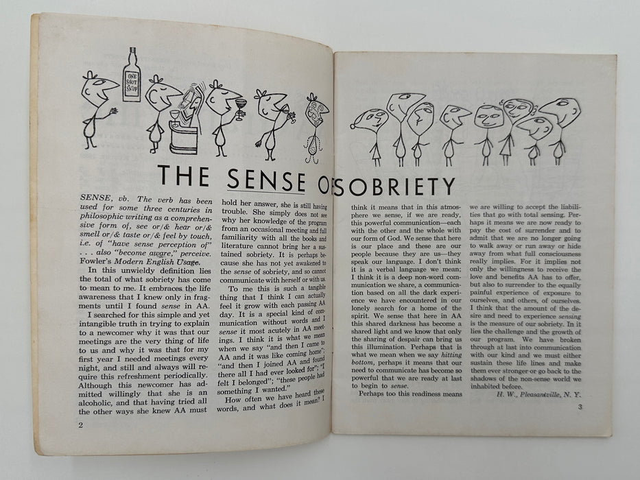 AA Grapevine from August 1959 - Sense of Sobriety