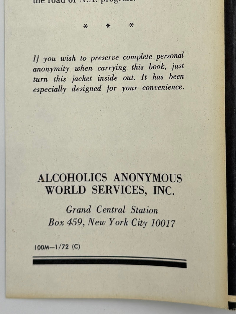 Alcoholics Anonymous Second Edition 13th Printing from 1972 - ODJ