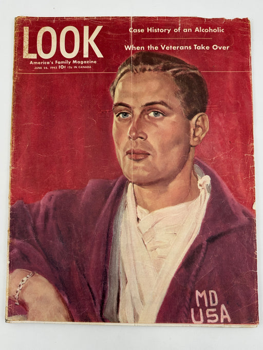 Look Magazine from June 1945 - Case History of an Alcoholic Recovery Collectibles