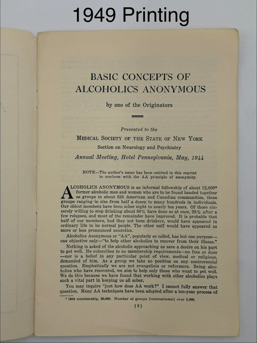 Medicine Looks at Alcoholics Anonymous — 4-Pamphlet Edition Set (1944 / 1946 / 1949 / 1953)