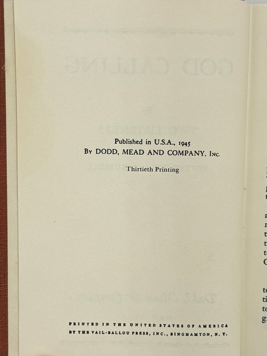 God Calling edited by A.J. Russell