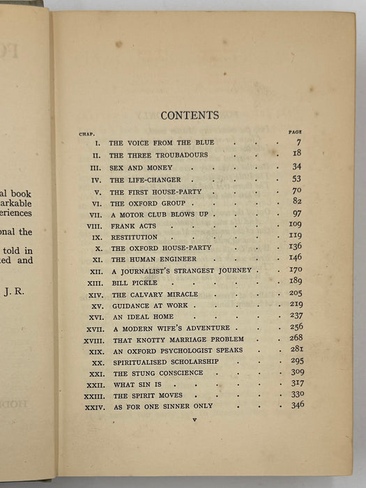 For Sinners Only by A.J. Russell - 6th English Printing from 1932