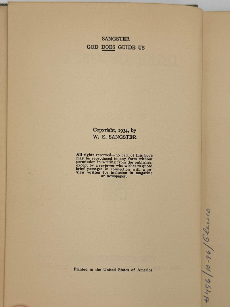 God Does Guide Us by W.E. Sangster