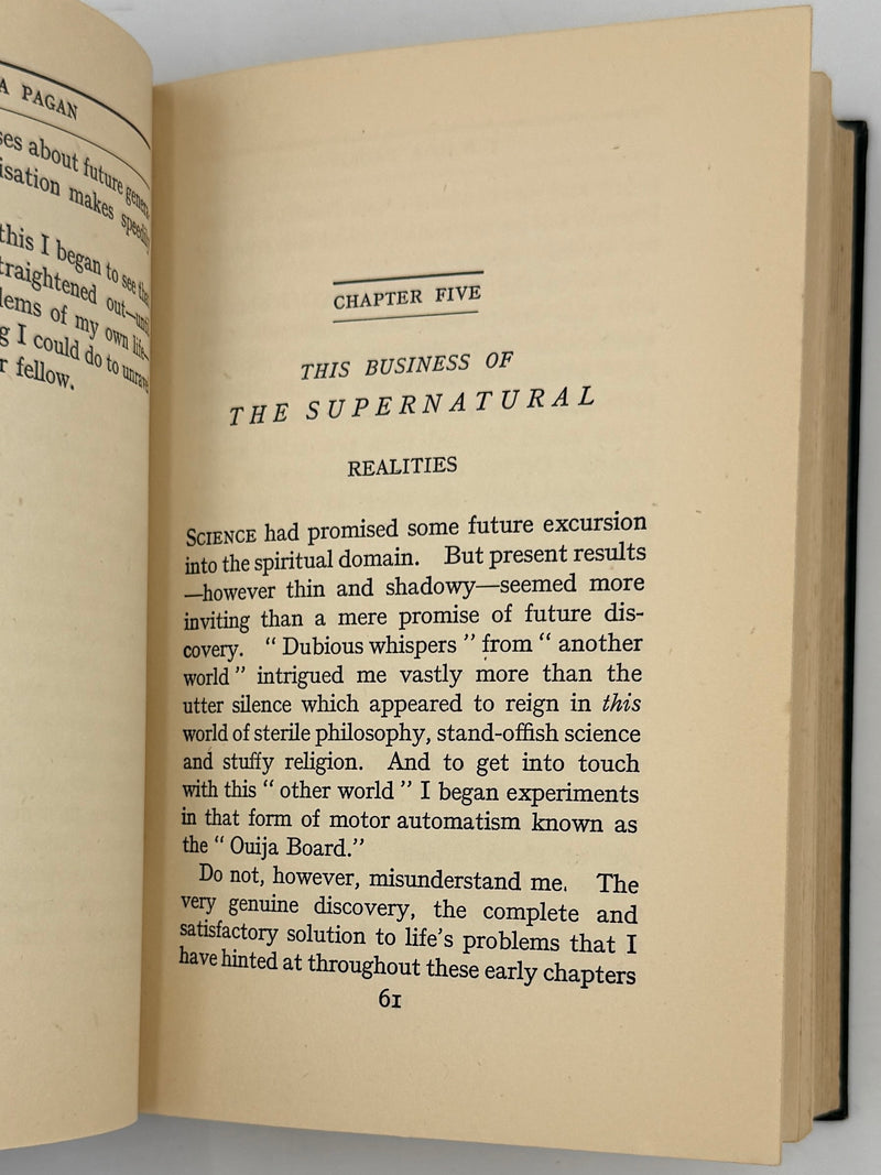 I Was a Pagan — V. C. Kitchen (Hodder & Stoughton) | Fourth Printing — 1937 ODJ
